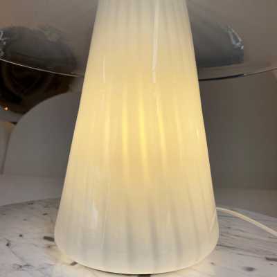 Murano glass mushroom lamp venini italy 1970