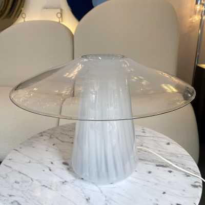 Murano glass mushroom lamp venini italy 1970