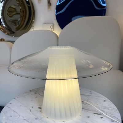 Murano glass mushroom lamp venini italy 1970