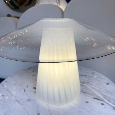 Murano glass mushroom lamp venini italy 1970