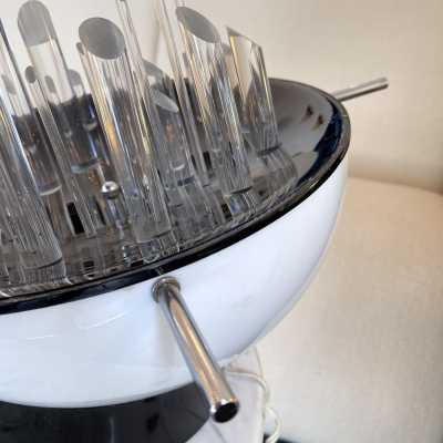 space age plexiglass lamp gaetano missaglia italy 1970