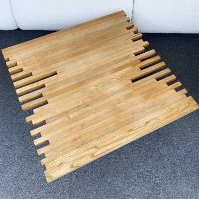 wooden coffee table giovanni michlucci italy 1960 1970