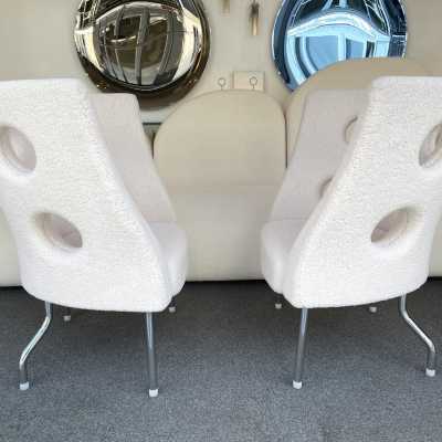 armchairs loop pile fabrics paolo rizzatto italy contemporary 1980 1990