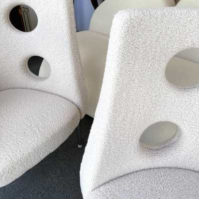 armchairs loop pile fabrics paolo rizzatto italy contemporary 1980 1990