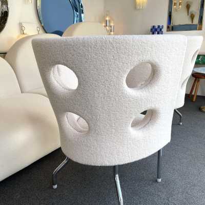 armchairs loop pile fabrics paolo rizzatto italy contemporary 1980 1990