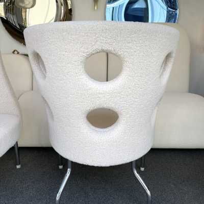 armchairs loop pile fabrics paolo rizzatto italy contemporary 1980 1990