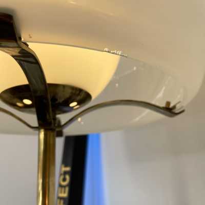 Floor lamp Clitunno Vico Magistretti Artemide brass Murano glass Italy 1960 1970