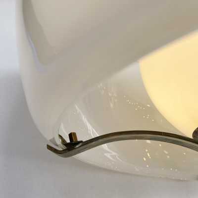 Floor lamp Clitunno Vico Magistretti Artemide brass Murano glass Italy 1960 1970