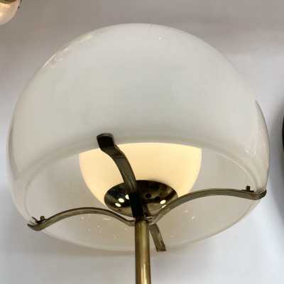 Floor lamp Clitunno Vico Magistretti Artemide brass Murano glass Italy 1960 1970