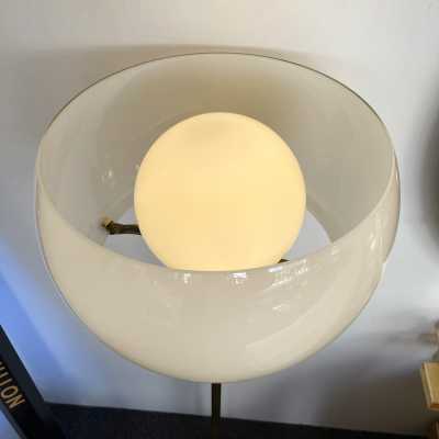 Floor lamp Clitunno Vico Magistretti Artemide brass Murano glass Italy 1960 1970