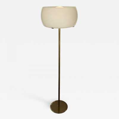 Floor lamp Clitunno Vico Magistretti Artemide brass Murano glass Italy 1960 1970