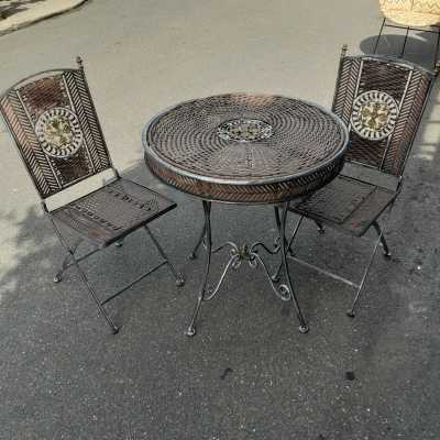 Wrought iron living room