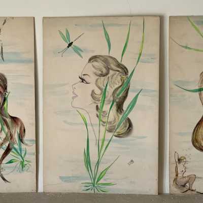 Feminine watercolors