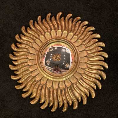 Golden sun mirror