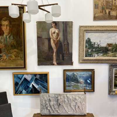 Workshop nude, 1940s