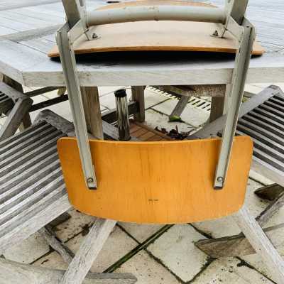 Metal compass chair