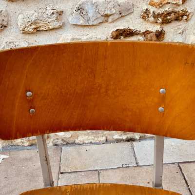 Metal compass chair