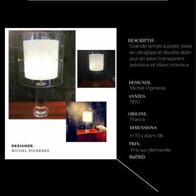 Altuglass lamp Michel Pigneres France 1970