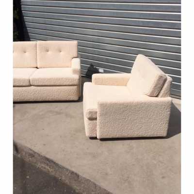 Steiner living room 1970, a sofa and two armchairs