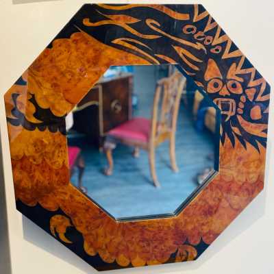 octagonal mirror, dimensions: 72x72cm