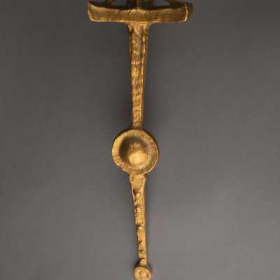Felix AGOSTINI (1910-1980) Bronze 'Sword' wall lights, circa 1960