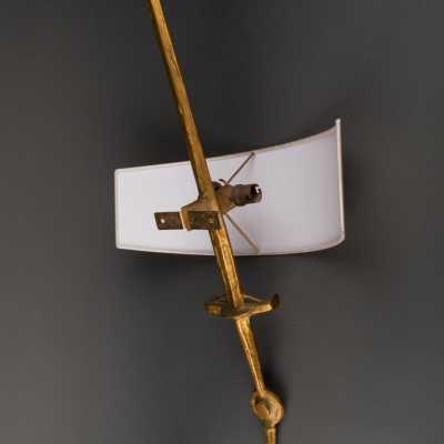Felix AGOSTINI (1910-1980) Bronze 'Sword' wall lights, circa 1960