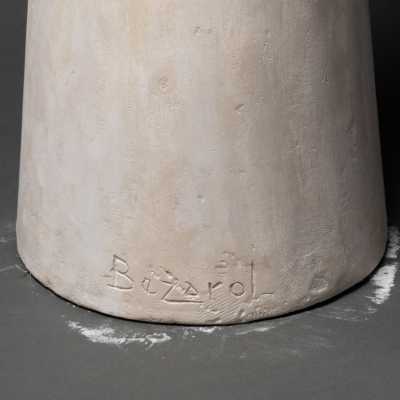 André BEZARD (1928-1995) Virgin in prayer - Plaster. Around 1970.