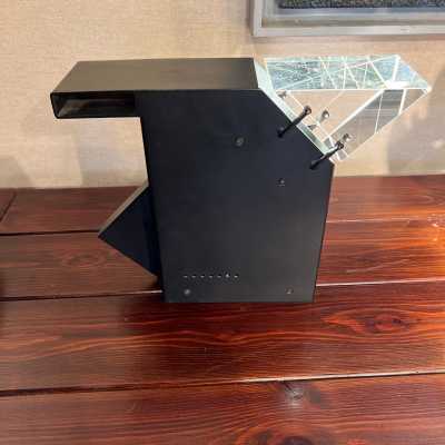 Black Metal and Altuglass Lamp - 1980