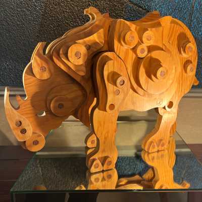Wooden Rhinoceros - 1960s