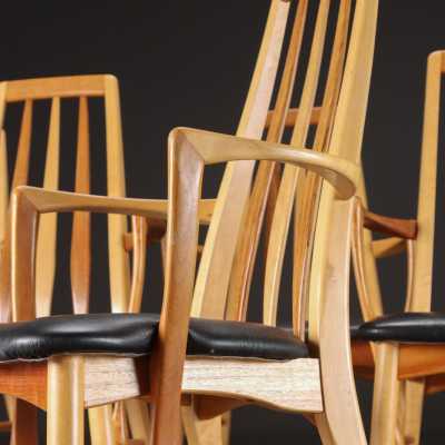 Scandinavian Eva chairs by Niels Kofoed