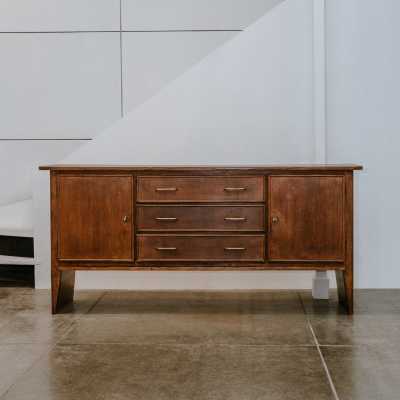 Oak sideboard by René Gabriel from 1948 edited by Lieuvin