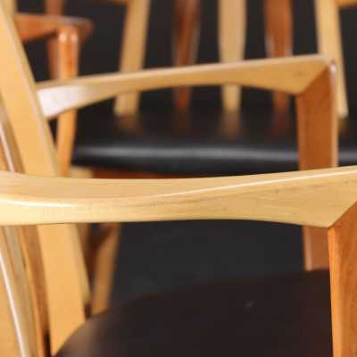 Danish rosewood and maple chairs