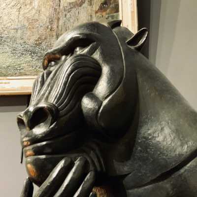 Bronze monkey Florence Jacquesson