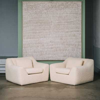 Pair of armchairs by Annie Hieronimus 1986 Ligne Roset