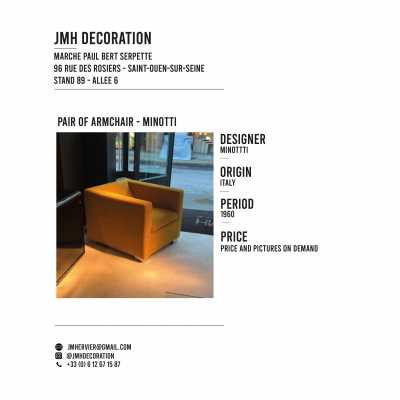 Pair of armchairs - Minotti