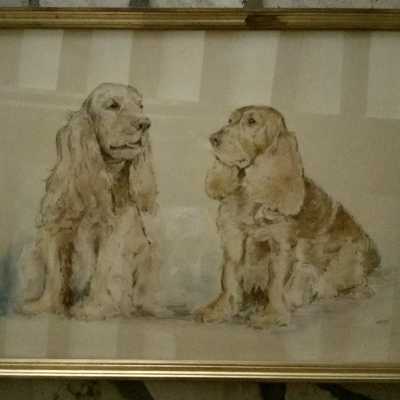 watercolor dogs
