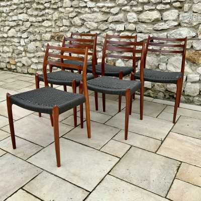 6 Danish chairs