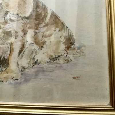 Painting of dogs