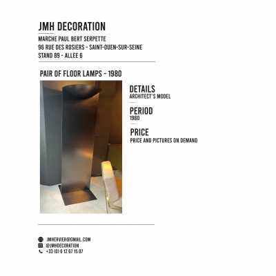 Pair of floor lamp - 1980