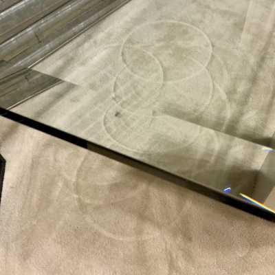 Glass top table