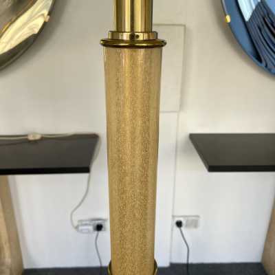 Bamboo style floor lamp in yellow Murano glass and brass by Fabbian. Italy 1970. in the style of Venini, Vistosi, La Murrina, Aldo Carlo Nason, Stilnovo, Joe Colombo, Arteluce, Arredoluce, Lumi, Luci, Rggiani, Sciolari, Werner Pantone, Luigi Colani, Raak, Angelo Lelii, Angelo Brotto, Esperia , Francesco Bocola, Superstudio, Enrico Tronconi, Mario Bellini, Harvey Guzzini, Luigi Massoni, Martinelli, Pierre Cardin, Fabio Lenci, Gio Ponti. mid-century chandelier lamps sconces sconces maison jansen palm tree