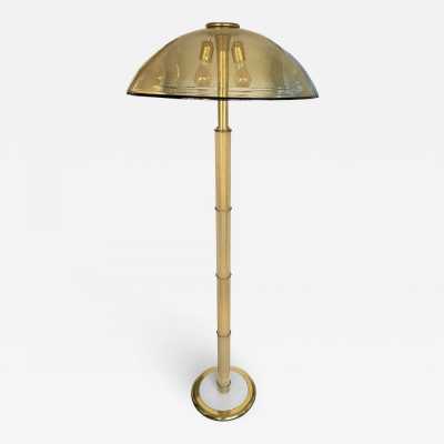 Bamboo style floor lamp in yellow Murano glass and brass by Fabbian. Italy 1970. in the style of Venini, Vistosi, La Murrina, Aldo Carlo Nason, Stilnovo, Joe Colombo, Arteluce, Arredoluce, Lumi, Luci, Rggiani, Sciolari, Werner Pantone, Luigi Colani, Raak, Angelo Lelii, Angelo Brotto, Esperia , Francesco Bocola, Superstudio, Enrico Tronconi, Mario Bellini, Harvey Guzzini, Luigi Massoni, Martinelli, Pierre Cardin, Fabio Lenci, Gio Ponti. mid-century chandelier lamps sconces sconces maison jansen palm tree