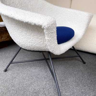 pair of armchairs 58 Genevieve Dangles Christian Defrance burov france 1950 1960