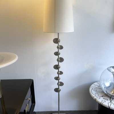 floor lamp lamp metal silver gilt bronze the heirs fondica enamel france 1980 1990