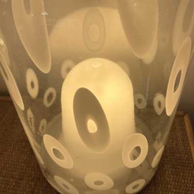 murano glass bottle lamp italy leucos mazzega venini vistosi 1970 1980 1990