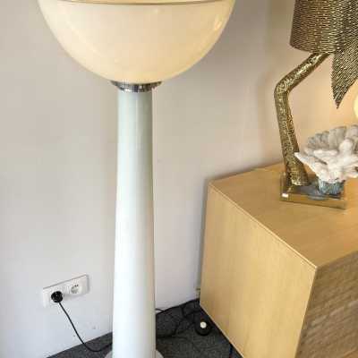 floor lamp murano glass metal brass roberto pamio leucos mazzega carlo nason italy 1970 1980