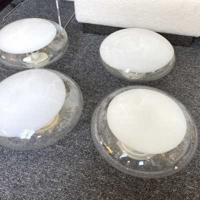 sconces lamps murano glass gill roberto pamio leucos mazzega italy carlo nason 1970