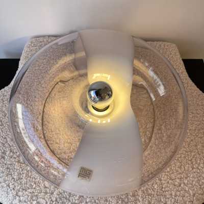 Pair of Murano glass Donuts lamps by MGP Vetreria. Italy 1970 Carlo Aldo Nason sconces for Mazzega, Venini, Vistosi, La Murrina