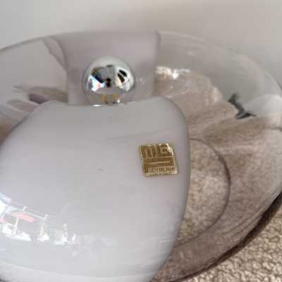 Pair of Murano glass Donuts lamps by MGP Vetreria. Italy 1970 Carlo Aldo Nason sconces for Mazzega, Venini, Vistosi, La Murrina