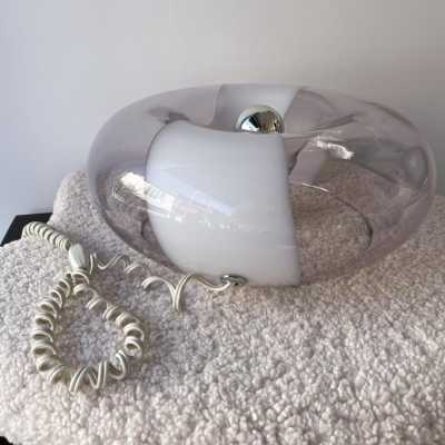 Pair of Murano glass Donuts lamps by MGP Vetreria. Italy 1970 Carlo Aldo Nason sconces for Mazzega, Venini, Vistosi, La Murrina